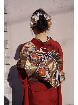 ランコントレ 千代 成人式ヘアセット