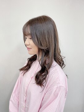 トップヘアー 玉島店(TOP HAIR) 《TOPHAIR 玉島店/ ぱん》アッシュブラウン×柔らかミディ