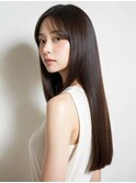 サラツヤ髪 スーパーロング 切りっぱなしストレート 髪質改善