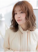 くせ毛風ウェットヘアゆるふわハイライトa越谷20代30代40代
