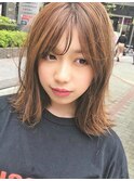 レイヤーミディアム×ミニウルフ×アプリコットオレンジ[横浜駅]