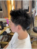 刈り上げスパイキーショート