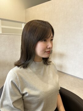 クロレヘアー(Colorer Hair) ビフォーアフターのカーキグレージュカラー