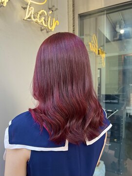 アジールヘア 北千住駅西口店(agir hair) ピンクカラー　暖色カラー