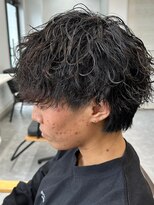 フゥ 宇都宮(FeU) 波巻きパーマメンズパーマメンズヘアツーブロックツイストパーマ