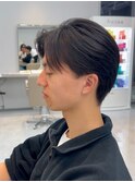 ツイストパーマツーブロックセンターパートスパイラルパーマ