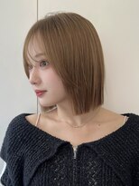 サンド ミュウ 横浜店(sand mieu) ボブディオリーブベージュ髪質改善縮毛矯正フェイスレイヤー