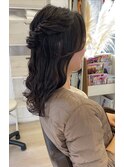 ハーフアップ×ヘアアレンジ×結婚式ヘア