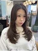 メルティカラーフェミニンロング似合わせカットレイヤーカット