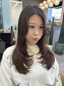 ロンドアジュール 横浜(Lond azur) メルティカラーフェミニンロング似合わせカットレイヤーカット
