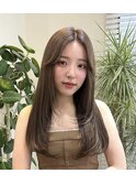 レイヤーカット フェイスレイヤーハッシュカット ブリーチ無し
