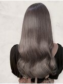ブリーチなし夏カラー艶髪レイヤーカット透明感似合わせカット