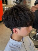 初めてのパーマでも◎ラフな質感が人気のシャドウパーマ