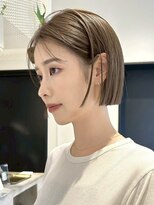 ノイ 銀座(noi)&nbsp;顔周りレイヤーカットグレージュカラーくびれボブショートカット