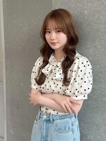 シーシンジュク 新宿南口(Sea shinjuku)&nbsp;ココアベージュ×レイヤー[小顔/黒髪/オリーブグレー]