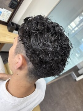 アップバングパーマ