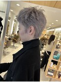 ホワイトグレージュミニウルフデジタルパーマSH9
