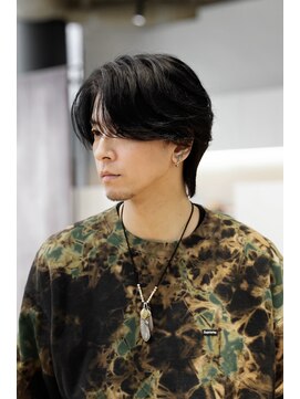 リップス レイ ギンザ(LIPPS Ray GINZA) ノーセット風センターパート/曲がる縮毛矯正or毛流れパーマ