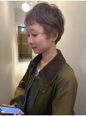 【柏原良亮】ショートレイヤー小顔カット顔まわりカット