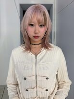 ノラ シンディ(NORA CYNDY) ポイントカラー ブロックカラー セクションカラーペールピンク