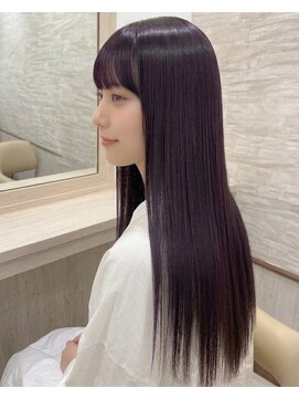 ラディシュ さがみ野(RADISH) 30代髪質改善メテオストレート艶髪レイヤーカットミルクブラウン