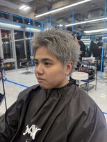 アロ 渋谷(Alo)&nbsp;韓国マッシュセンターパートツーブロックフェザーパーマシャドウ