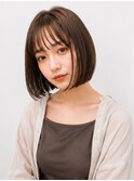 似合わせショートボブ◎秋カラー×ブリーチなしカラー