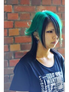 ソレイジュ(soleige) 【派手髪】V系・グリーン&ブラック