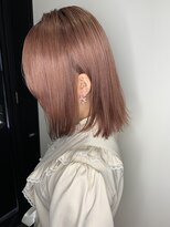 サロンドミルク 溝の口店(salon de MiLK) ピアスも映える!ピンクベージュ!