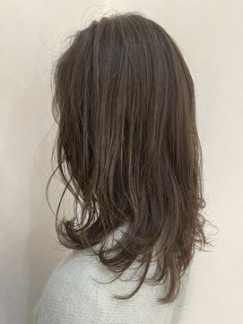 ヘアーデザイン ラクーナ(hair design La cuna) 細くハイライト透明感カラー/レイヤーカット/白髪ぼかし/ツヤ髪