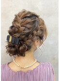 【Bormee】編み込みでモテ可愛いアップヘア*