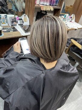 ラフ(LAFF) #黒髪#ボブルフ#ネビージュ#小顔#ワンレン