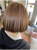 ブリーチなしのミルクティーアッシュ^ ^