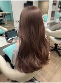 【Rie】ゆるふわピンクブラウン