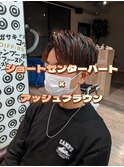ショートセンターパート×アッシュブラウン