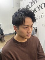 クロム トウキョウ ザ バーバー 新宿(CHROM TOKYO the Barber) 7:3アップバング