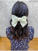 編み込み◇ハーフアップ