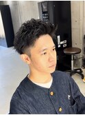 ハイトーンカラー/マッシュパーマ/アースカラー/men's/