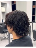 サーフカール×センターパート×海外ヘア×黒髪