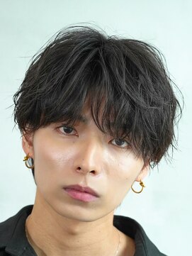 フィフスパーク(fifth PARK) 渋谷シャドウパーマメンズ波巻きパーマ韓国メンズマッシュウルフ