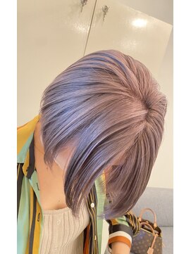 リラ(LILAC) 白髪ボカシヘア