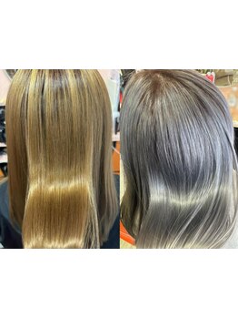 【上新庄】艶感たっぷりの透明感あるカラーで、周りと差がつくワンランク上の仕上がりに♪グレイカラーも◎