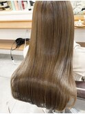 くびレイヤーグレーベージュニュアンスカラー白髪染め白髪ぼかし
