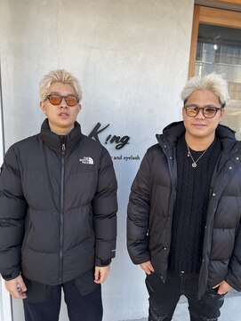メンズサロン キング 高槻店(Men’s salon K!ng) 縮毛矯正髪質改善ハイライトレイヤーカット高槻美容室エクステ