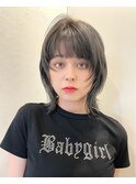 ミニウルフレイヤーカット顔周り前髪韓国ショートボブ/池袋