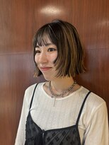 カシ 中目黒(CASI)&nbsp;ミニボブ/デザインカラー/ハイライト/ブリーチ/ハイトーン