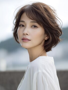 アルトリスト(Altruist Aging×HAIR&SPA) ＠ダークアッシュ大人ガーリーボブ着物似合わせカット/髪質改善