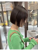 ミィ 表参道(mee.)&nbsp;似合わせカット ボブヘア 縮毛矯正 ミニボブ 切りっぱなしボブ