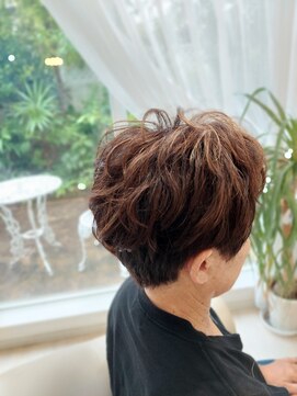 ヘアーズ 本店(HAIRZ) 《HAIRZ 》藤井☆白髪ぼかしカラーショート