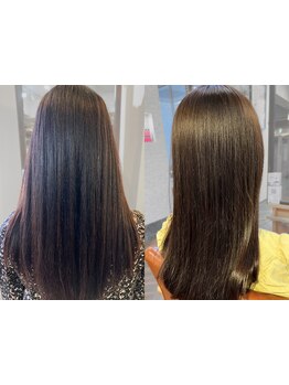 クセ解消×美シルエットを実現☆クセ毛・些細なうねりを美ストレートへ導き,SETも簡単に!【横浜駅徒歩2分】
